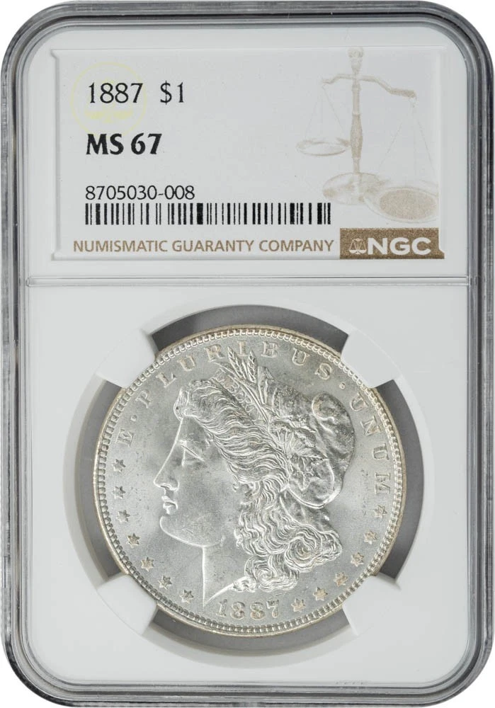 1887 MS 67 Graded Morgan Dollars for sale | eBay