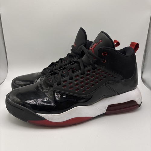 Scarpe Jordan Maxin 200 CD6107 001 Uomo Taglia 12 M Basket Nero Rosso Bianco