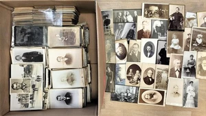 5,7 Kg Foto CDV Portraits Carte de Visite Frauen Kinder Soldaten - Picture 1 of 1