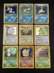 Vintage Rare Holo Pokémon Card Lot WOTC 1999 Base Set 2, Jungle, Fossil - MP/HP - Picture 1 of 20