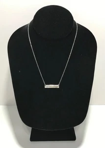 925 Sterling Silber Stab Anhänger verstellbar Halskette "gesegnet" - Bild 1 von 12