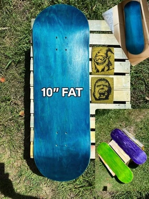 1 prancha em branco 10" picolé skate deck (vhs violentamente alto skateboards) - Imagem 1 de 4