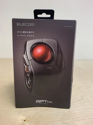 ELECOM DEFT PRO Trackball Mouse, Wired, Wireless, Bluetooth 3 Types Connection - Image 1 of 4