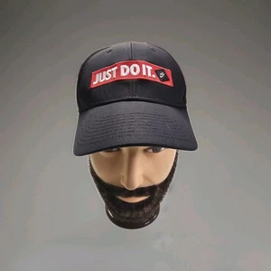 Nike Just Do It schwarz weiß Box Logo Snapback Mütze Kappe - Bild 1 von 11
