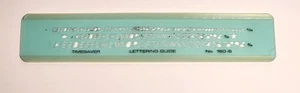 Timesaver Lettering Guide Number Set No. 160-S Template Slant Drafting - Picture 1 of 3