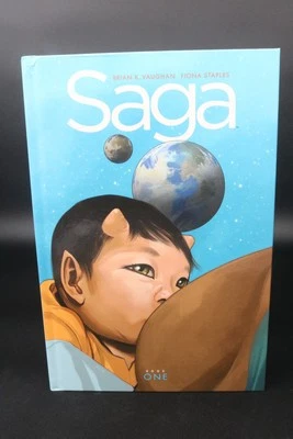 Saga Book One, HC Image 1st print, Brian K Vaughan Fiona Staples Deluxe Edition - Image 1 of 4