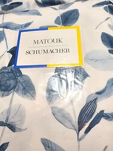 Matouk Schumacher Antonia Queen Duvet Cover Flange Hazy Blue 500 Count MRSP $750 - Picture 1 of 11