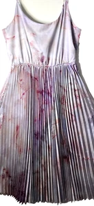 Steve Madden Marilyn Midi Dress Women’s Large Pleated Skirt Scoop Neck Fairy NWT - Picture 1 of 11