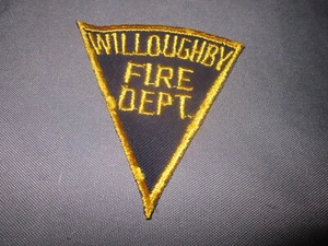 Vintage WILLOUGHBY FIRE DEPT. Department PATCH - Picture 1 of 3