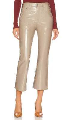 NEW Citizens of Humanity Isola Cropped Boot Recycled Leather CASHEW SIZE 26 *O - Image 1 of 4