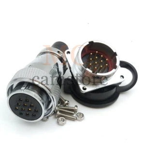 WF28 10A 12Pin Waterproof Power Connector 500V IP67,Aviation Cable Plug Socket - Picture 1 of 6