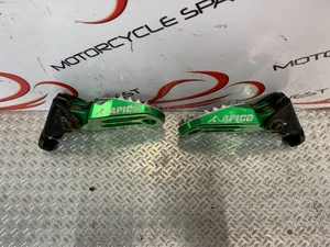 2015 KAWASAKI KX450F FUSSRASTEN APICO GRÜN KX 450F AUSSCHLACHTEN SIEHE SHOP REF BK006 - Bild 1 von 4