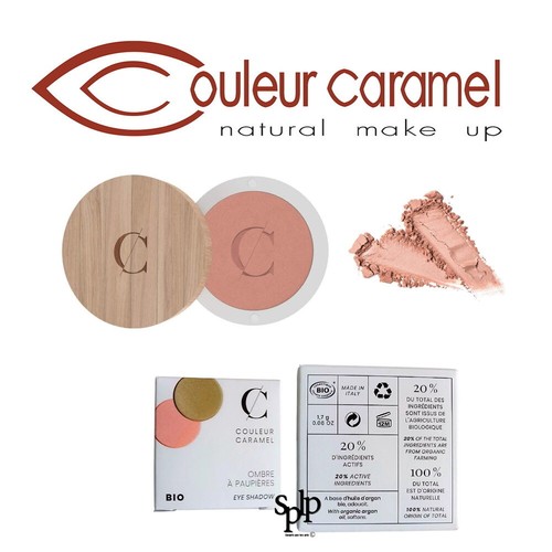 Ombre à Paupières Bio Couleur Caramel - N°123 Rose Poupée Mat - Vegan & Hydratant
