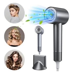 Asciugacapelli Professionale Ionico Potente 1400W Asciugatura Rapida Basso Rumore Soffiatore - Foto 1 di 16