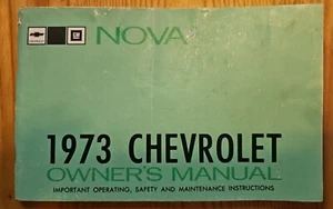1973 Chevrolet Nova Owners Manual User Guide Reference Operator Book Fuses Fluid - Picture 1 of 7