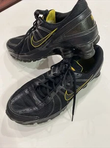 Nike Shox Livestrong Men's 12 Lance Armstrong 2008 Athletic Shoes BLACK YELLOW - Picture 1 of 13