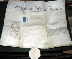 1878 STEEPLE CLAYDON Buckinghamshire PROBATE WILL Robert Webb, Farmer + £120 Rev - Picture 1 of 3