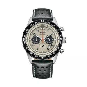 New Citizen Chronograph Eco-drive White Dial Men's Watch