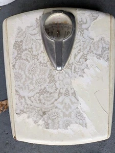 Vintage Borg Bathroom Scale White Great Working Condition 1950s - Picture 1 of 6