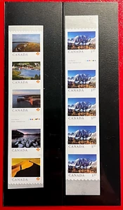 *GUTTER STRIPS* with back # CANADA FROM FAR AND WIDE COILS SC# #3216i & 3217ii - Picture 1 of 2