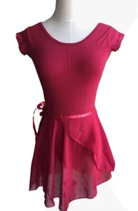Dance skirt Ballet Tutu Dark Red For Girls One Size Fits Most - Picture 1 of 9