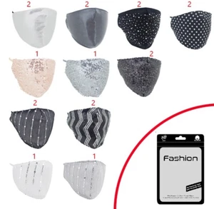 Mund-Nasen-Maske Stoffmaske Gesichtsmaske Mundbedeckung Stoff Maske 3-lagig TOP - Bild 1 von 7