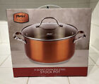 Parini 6 Quart Stainless Steel Stock Pot - Copper Color - Timeless Cookware Ed.
