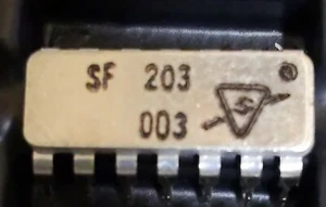 Vintage Sylvania IC Chip sf203 SF 203 003 Silver - Picture 1 of 1