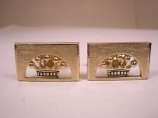 Imperial Royal Crowns Vintage SHIELDS Cuff Links family king queen