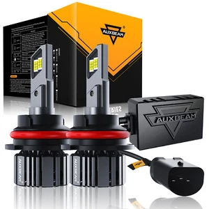 AUXBEAM 9007 HB5 LED Headlight Bulbs Hi/Lo Beam 90W 20000LM Super Bright White - Picture 1 of 12