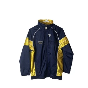 Nike Athletics Youth Size Large 14-16 Track Jacket Zip Windbreaker Blue Gold - Picture 1 of 10