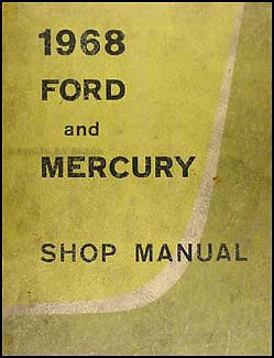 1968 Ford LTD Galaxie Mercury Shop Manual ORIGINAL Monterey Montclair Service - Image 1 of 2