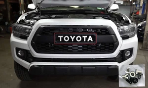 WHITE Grille Letters Fits 16-23 Toyota Tacoma TRD PRO Style Mesh Grilles 040 - Picture 1 of 2