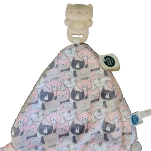 Mary Meyer Chewy Crew Soothing Baby Teether Lovey, 10-Inches, Kitty Babies Girls - Picture 1 of 7