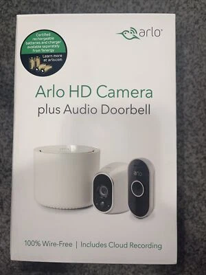 New In Box Arlo Pro HD 100% Wire-Free Camera Plus Audio Doorbell. - Image 1 of 2
