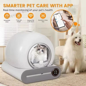 65L Smart Self-Cleaning Cat Pet Litter Box with Odour App Control Litter Tray xb - Bild 1 von 14