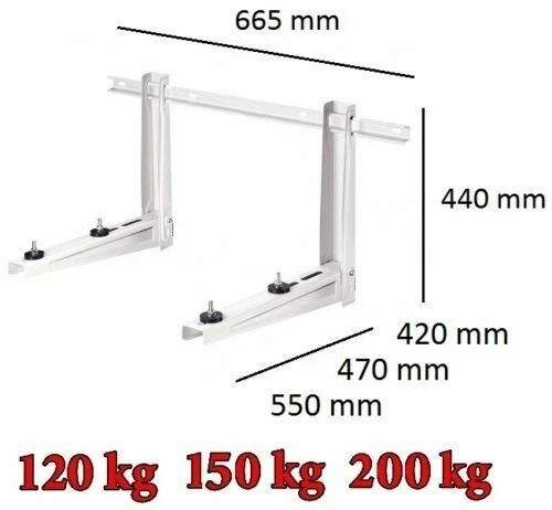 Wandkonsole für Klimageräte 100-200kg 420-500mm Klimaanlage Split MultiSplit WB