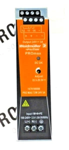 Unidad de fuente de alimentación Weidmüller 1478110000 PRO MAX 120W 24V DC 5 AMP - Imagen 1 de 16