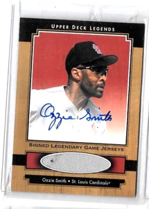 CAMISETA OZZIE SMITH 2001 CUBIERTA SUPERIOR LEYENDAS JUEGO USADA Y AUTÓGRAFO CERTIFICADO - Imagen 1 de 1