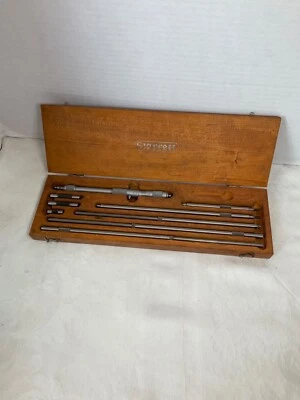 Starrett 124-C  " 14" to 32" Inside Tubular Micrometer w/Box - Mostly Complete - Image 1 of 4
