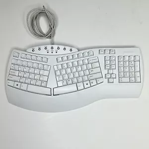 Perixx PERIBOARD-512W Periboard-512 Ergonomic Split Keyboard - Natural White - Picture 1 of 9