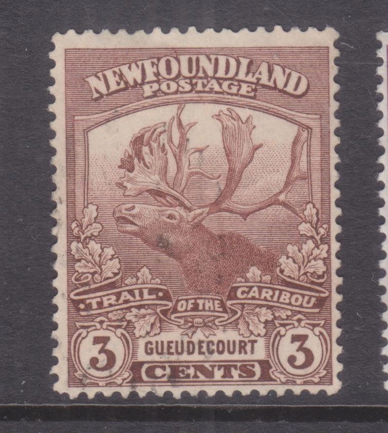 NEWFOUNDLAND, 1919 CARIBOU 3c. Brown, mint no gum - Image 1 of 1