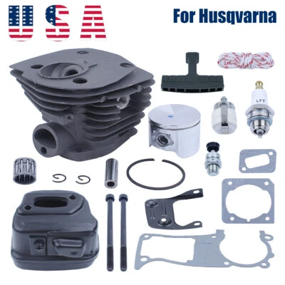 44mm Cylinder Muffler Top End Rebuild Kit fit Jonsered CS2149 CS2150 CS2152 2153 - Image 1 of 4