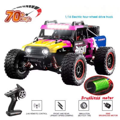1:16 RC Car 4WD Brushless 70KM/H High Speed Off-Road 2.4G Remote Control Car Toy - Image 1 of 4
