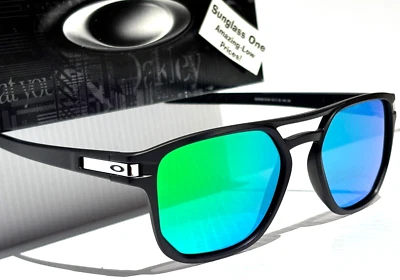 NEW Oakley LATCH BETA Matte Black POLARIZED Galaxy Jade Lens Sunglass 9436 - Image 1 of 4