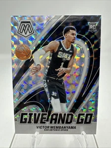 2023-24 Panini Mosaic Victor Wembanyama #12 Silver Mosaic Give And Go RC Rookie - Picture 1 of 2
