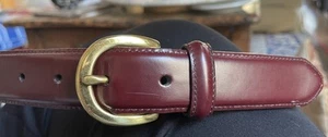 Coach Classic Buckle Belt 34 3921 Cordovan Solid Brass Buckle - Picture 1 of 8