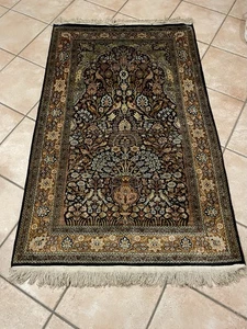 Seidenteppich Wandteppich 150x96 Neuwertig - Bild 1 von 5