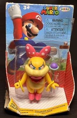 Figura 2021 Super Mario Wendy Koopa 2,5" Jakks Koopalings RARA. Caja doblada (foto) Foto 1 de 4