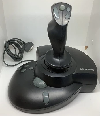 Microsoft Sidewinder Precision Pro Gaming Joystick Controller Black Handheld  - Image 1 of 4